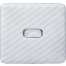 INSTAX富士instax Link WIDE 立拍立得 手机照片打印机烟灰白 学生家用 宽幅双包相纸套装