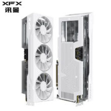 讯景（XFX）AMD RADEON RX 9070 XT 雪狼 16GB 白色