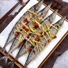 新鲜秋刀鱼冷冻海鲜烧烤食材1斤6条左右 5%冰衣 秋刀鱼/3斤
