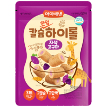 艾唯倪  韩国原装进口迷你谷物棒低脂零食紫薯味   50g/袋