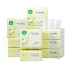 PLUS会员：全棉时代 婴儿棉柔巾纯棉洗脸巾 12*20cm 80抽 12包