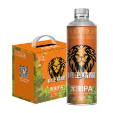 狮王 燕京狮王 啤酒精酿浑浊ipa13.5度1L*6桶