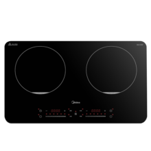 美的（Midea）双灶电磁炉电陶炉【国家补贴】电磁灶家用大功率3500W火锅炉 多功能轻薄机身定时预约DZ35W5-111
