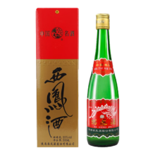 plus会员：西凤酒 绿瓶绿脖光瓶酒 55度 凤香型白酒 口粮酒 500mL单瓶盒装省外版46.46元（需领券）