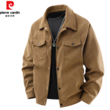 2025春款！pierre cardin 皮尔·卡丹 男士翻领工装夹克外套 HLFS-8516