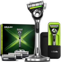 再降价、京东百亿补贴：Gillette 吉列 极光刀 5层刀片 1刀架+4刀头 礼盒装