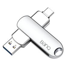banq 256GB Type-C USB3.2 Gen1手机U盘 C91高速手机电脑两用双接口安卓苹果iPad笔记本大容量闪存盘
