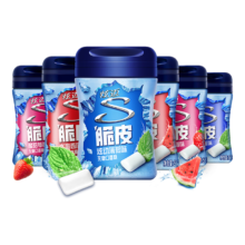 炫迈脆皮无糖口香糖 西瓜薄荷草莓味*2共6瓶336g糖果零食