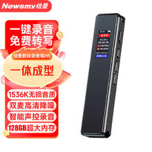 纽曼 录音笔 H5 128G 一键录音 专业高清远距 声控降噪 学习商务采访会议培训超长待机录音器 黑色