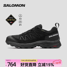 萨洛蒙 女款 户外运动防水透气稳定支撑登山徒步鞋 X WARD LEATHER GTX 黑色 471826 5 (38)