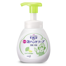花王（KAO）进口洗手液240ml 泡沫宝宝儿童洗手液健康抑菌率99.9% 柑橘味