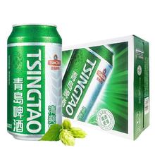 青岛啤酒 TSINGTAO 清爽8度小麦啤酒330ML*24听原汁麦香特价包邮