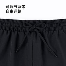 鸿星尔克 泳裤男士双层防尴尬平角宽松速干 度假沙滩裤泡温泉泳衣游泳装备 010-黑色 2XL