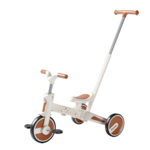 普洛可（PLAYKIDS）三轮车平衡滑步脚踏儿童宝宝1-6岁多功能折叠新年礼物可折叠 S02-星空白