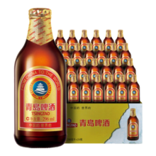 青岛啤酒（TsingTao）小棕金11度精酿系列整箱 296mL 24瓶
