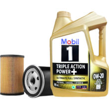 美孚（Mobil）金美孚保养单次卡 0W-20 C5 4L 含机油+机滤+工时 新加坡原装