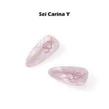 Sei Carina Y 烫钻刘海夹发夹 粉色 SCY07-84