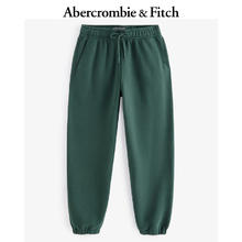 Abercrombie & Fitch 男装 24春秋款抓绒baggy风百搭慢跑束脚运动卫裤 KI134-4031