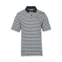KENZO 男士休闲虎头LOGO刺绣条纹POLO衫短袖T恤下摆开叉