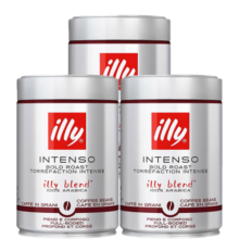 意利（illy）咖啡豆250g*3罐装原装进口阿拉比卡拼配咖啡豆手冲美式 深度烘焙*3罐