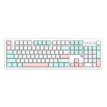 HELLO GANSS 3104T Pro 104键 三模机械键盘 天水粉 晶粉轴 RGB