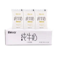 皇氏乳业 皇家小白纯牛奶袋装 180ml*12袋