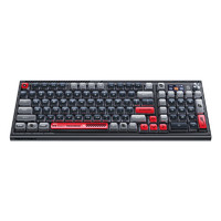 努比亚 红魔 GK001J 100键 三模无线机械键盘 氘锋透明 TTC快银轴V2 RGB