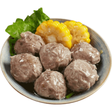 潮夫道潮汕手打牛肉丸125g*8袋共2斤
