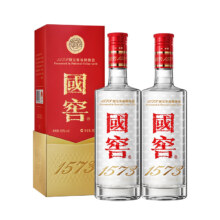 20点开始、88vip：泸州老窖国窖1573经典装52度500ml*2瓶浓香型白酒（开盖扫奖）