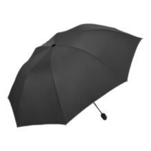 手动雨伞加厚结实防风晴雨两用防晒防紫外线太阳伞遮阳伞 手动黑色 8骨