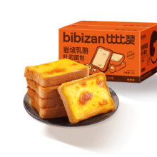 PLUS会员：（BIBIZAN）比比赞 岩烧乳酪吐司面包 原味1000g
