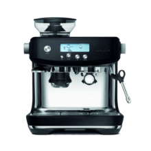 铂富（Breville）BES878 半自动意式咖啡机 家用 咖啡粉制作 多功能咖啡机 松露黑 Black Truffle