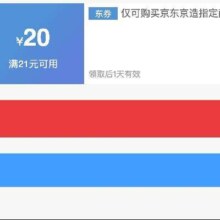 即享好券：京东京造 满21减20 品牌券
