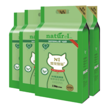 N1 爱宠爱猫n1甄绿茶原味双拼豆腐猫砂植物混合猫砂可冲厕所新老产品随机发货 【性价比豆腐砂4包】共18.4斤