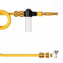 高压洗车水枪家用喷枪冲车增压神金属水枪+3个接头套装5.26元(需用卷)