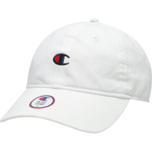 PLUS会员：champion 冠军 logo时尚鸭休闲鸭舌帽棒球帽男女同款 白色 H78458045