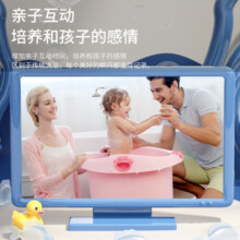世纪宝贝（babyhood）儿童泡澡桶 婴儿洗澡盆 婴儿游泳桶 加大加厚浴盆 310天蓝色
