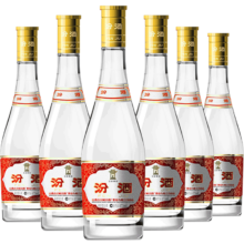 再降价，plus会员:汾酒53度黄盖玻汾  清香型475ml*6瓶+凑单