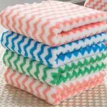 新款洗碗布不沾油可挂擦手巾毛巾抹布 混色25x25三条装