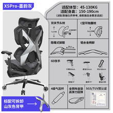 骁骑 X5Pro电竞椅人体工学椅子 X5pro-墨韵灰-6D扶手