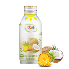 Dole 菠萝西柚 菠萝椰子 气泡果汁饮料 400m*5件