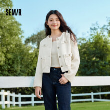 20点：senma 森马 小香风外套 女 短款 109524108010