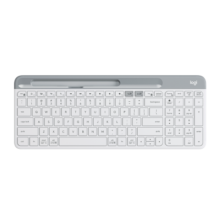 罗技（Logitech）时尚系列 K580 键盘 蓝牙键盘 办公键盘 无线键盘 便携超薄键盘 笔记本键盘 平板键盘 芍药白