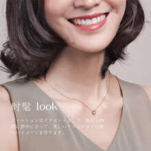 meluxe美奈 18K金钻石吊坠经典单钻项链玫瑰金锁骨链 生日礼物送女友 玫瑰18K金15分效果 4分