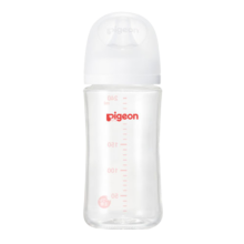 贝亲 婴儿玻璃奶瓶第3代 耐热仿母乳质感宽口径自带奶嘴M号240ml
