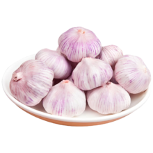 plus会员：京鲜生 山东金乡大蒜 带皮干蒜净重1.5斤250g*3条单果5.5cm+
