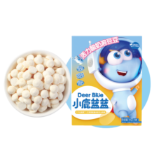 小鹿蓝蓝新版高钙0蔗糖冻干酸奶溶豆草莓味约72粒宝宝零食易吞咽益生菌18g