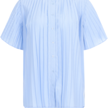 ZARA 女士秀丽文雅百褶通勤短袖衬衫