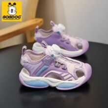 巴布豆女童凉鞋2025夏季新款纽扣