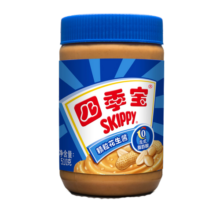 四季宝（SKIPPY）花生酱 早餐面包酱 拌饭拌面酱 沙拉酱 调味酱料火锅蘸料颗粒510g